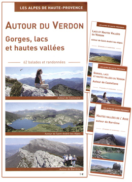 Carte randonnée autours du Verdon